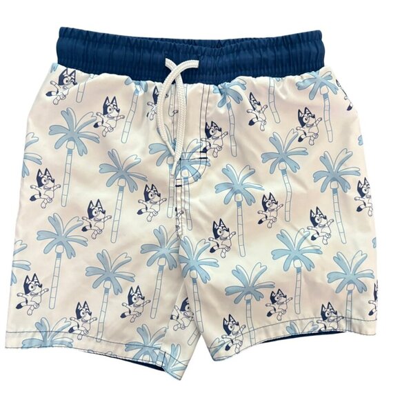 Bluey Boys Bathing Suit Swimwear 2 Piece Long Sleeve Rash Gaurd + Shorts Size 4T - Picture 5 of 10